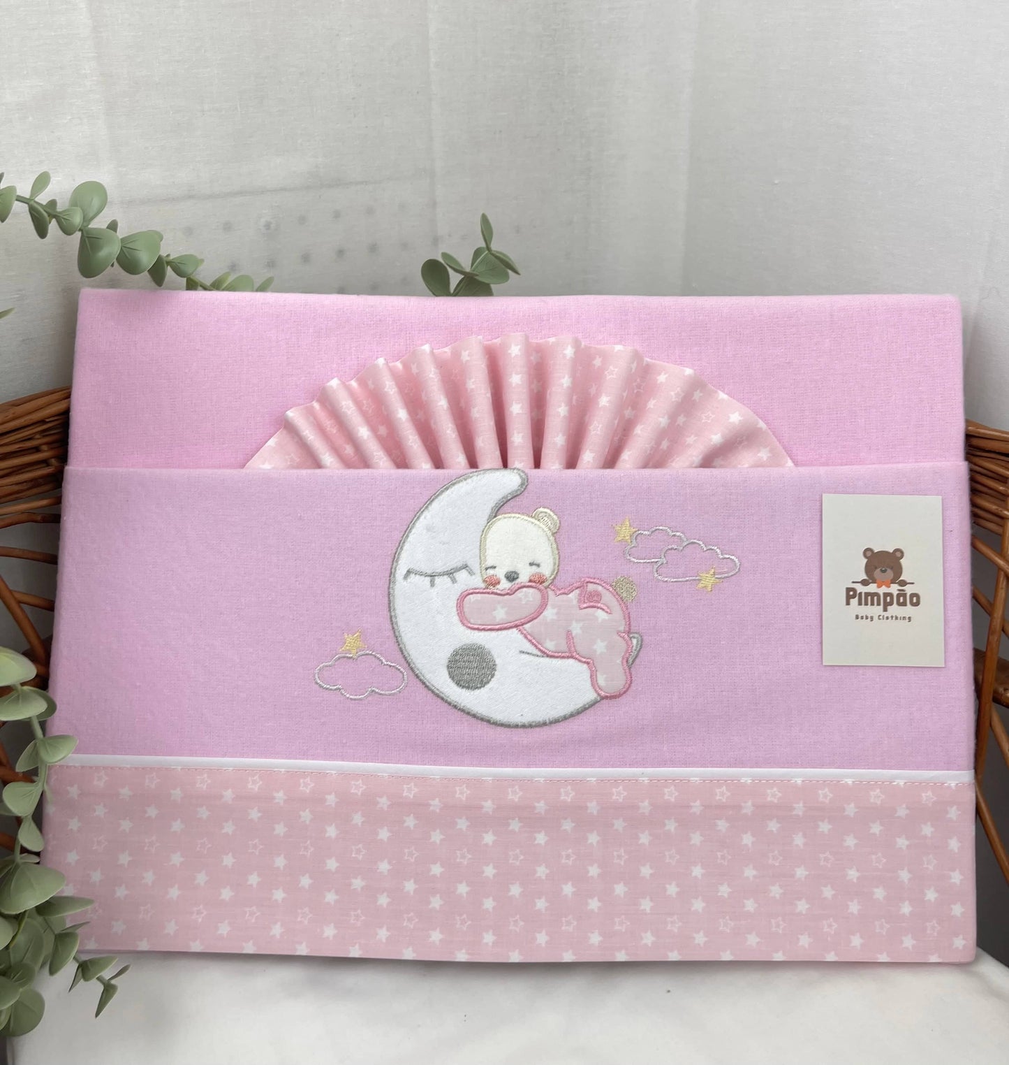 Pimpão Baby Clothing Lençóis Next2Me Rosa Lençóis de flanela - Next2Me