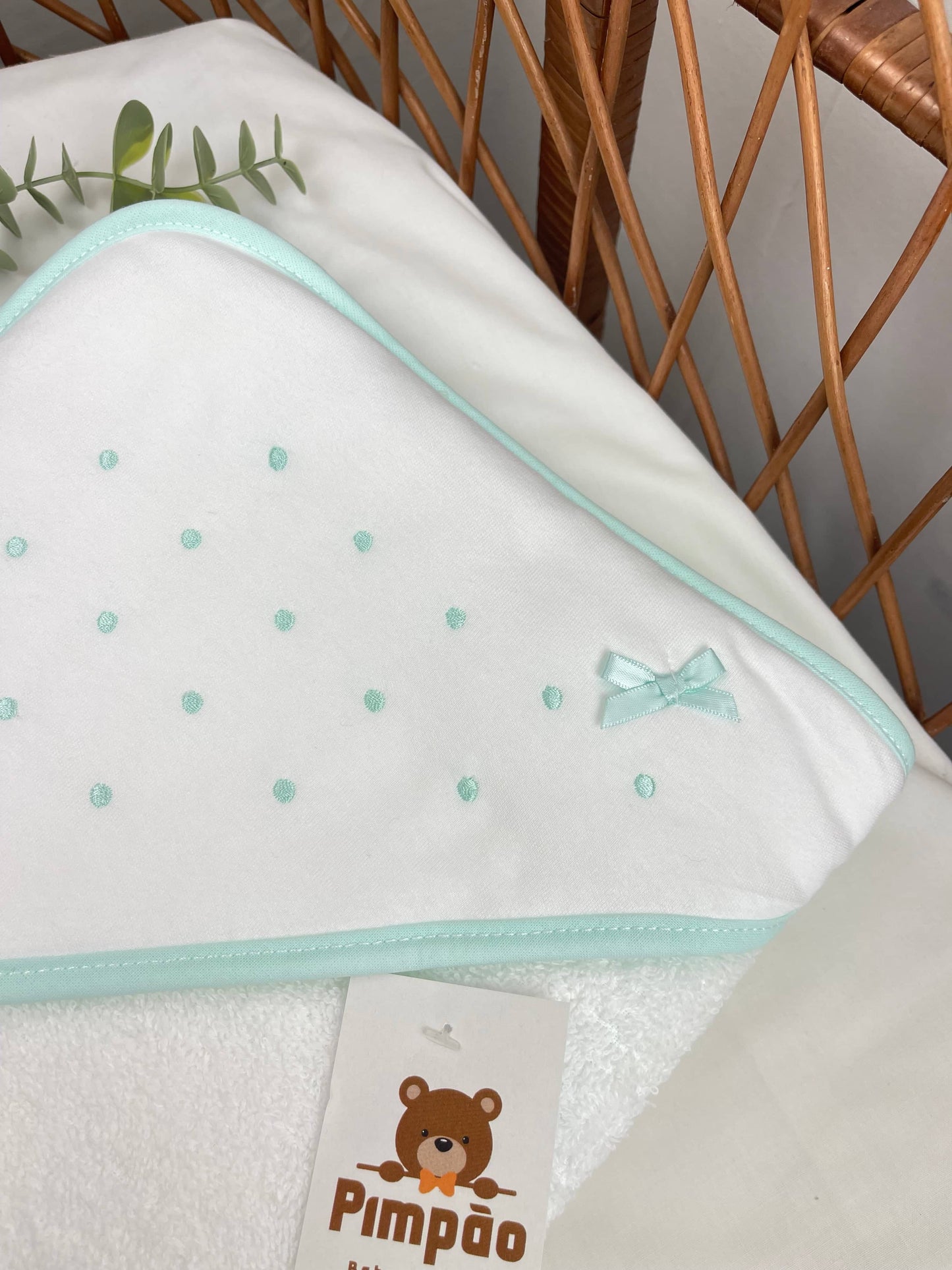 Toalha de banho - bolinhas - Pimpão Baby Clothing