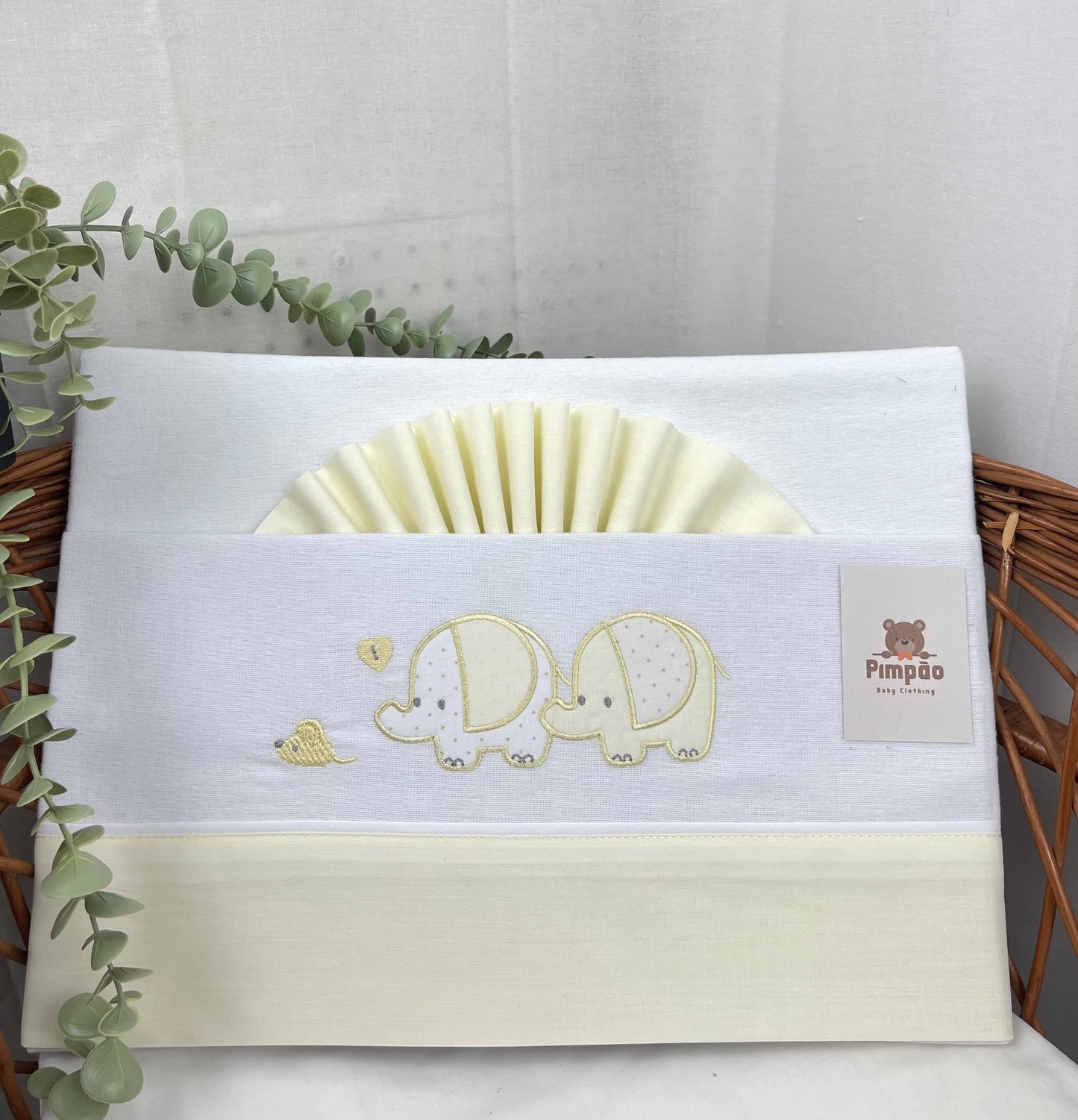 Pimpão Baby Clothing Lençóis Next2Me Amarelo Lençóis de flanela - Next2Me