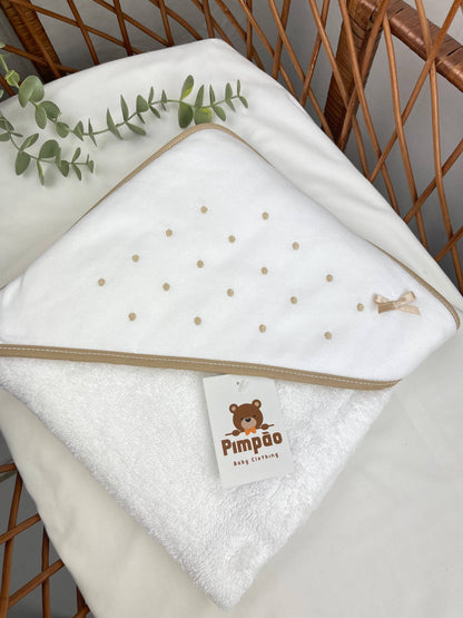 Toalha de banho - bolinhas - Pimpão Baby Clothing