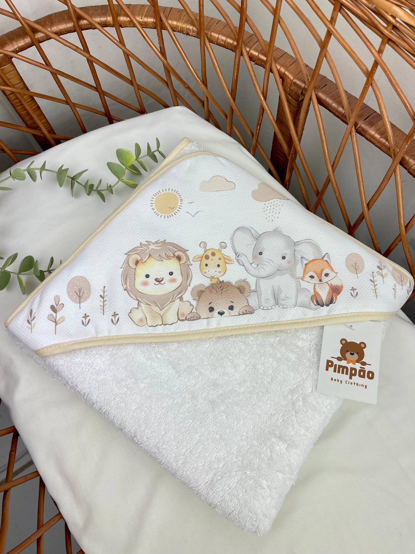 Toalha de banho - selva - Pimpão Baby Clothing