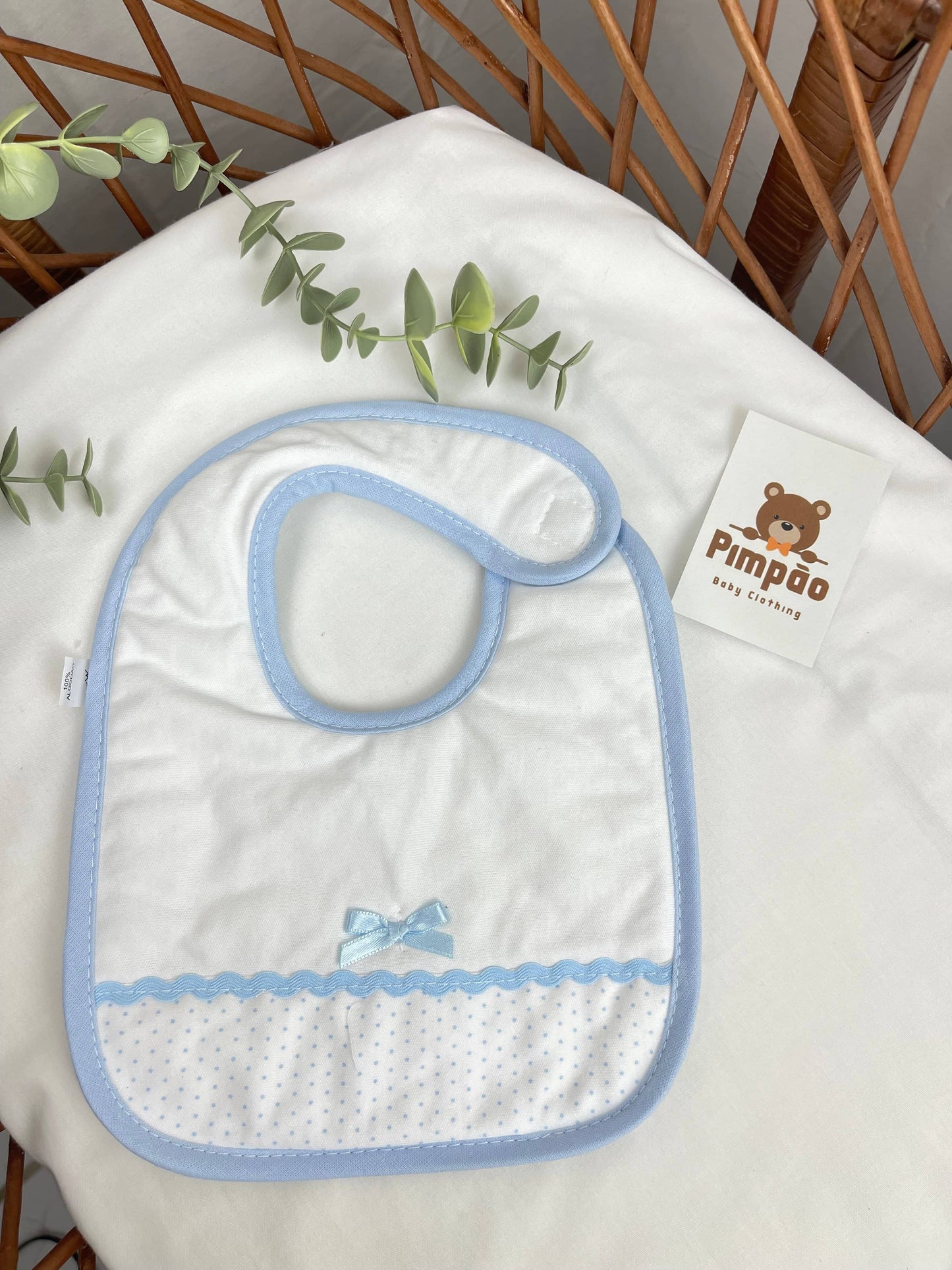 Babete - bolinhas - Pimpão Baby Clothing