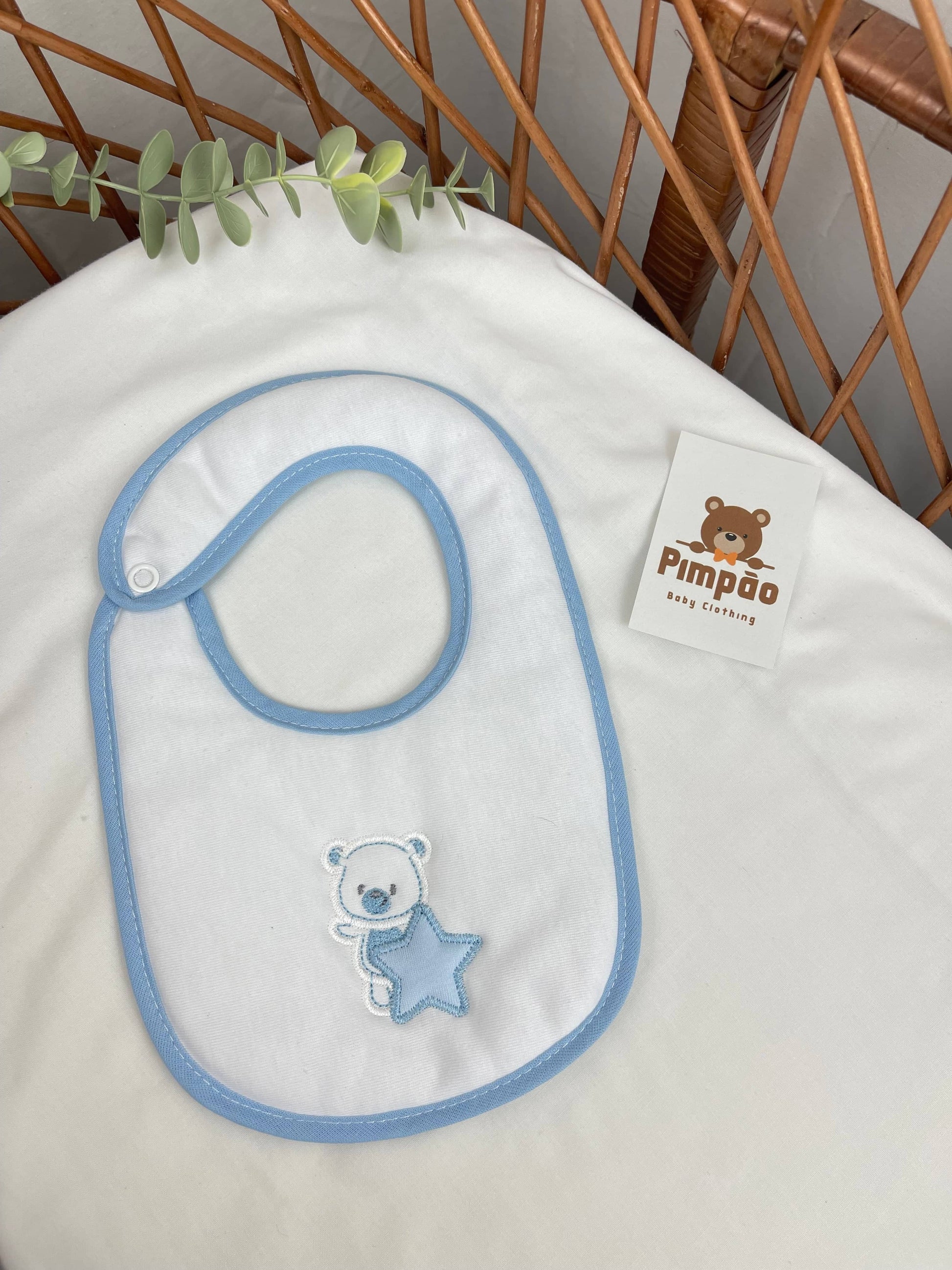 Babete - estrelinha - Pimpão Baby Clothing