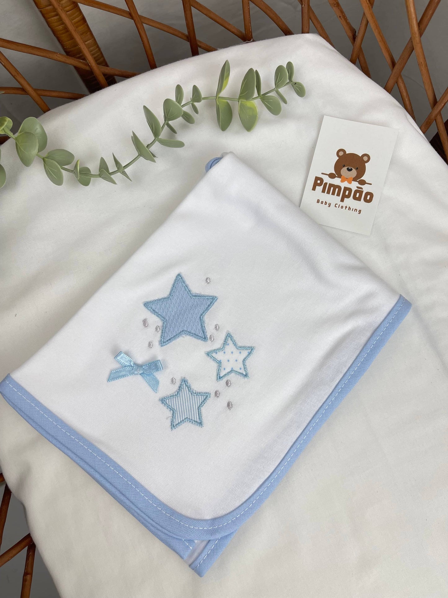 Fralda de pano - estrelinhas - Pimpão Baby Clothing