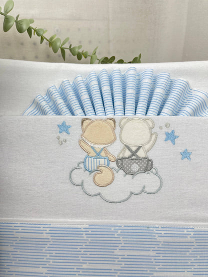 Pimpão Baby Clothing Lençóis MAXI Azul Claro Lençóis de flanela - MAXI