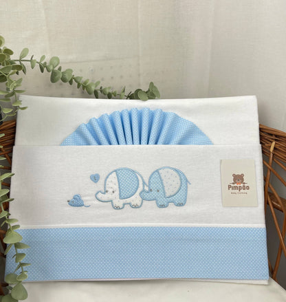 Pimpão Baby Clothing Lençóis Next2Me Azul Claro Lençóis de flanela - Next2Me