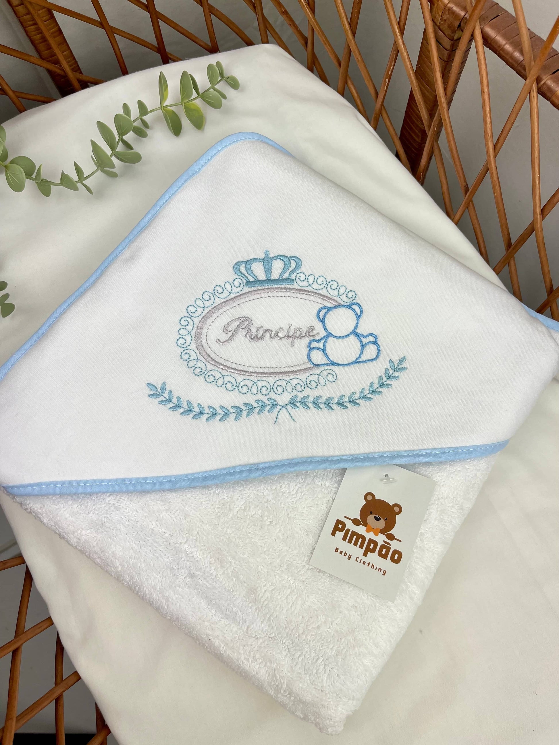 Toalha de banho - príncipe - Pimpão Baby Clothing