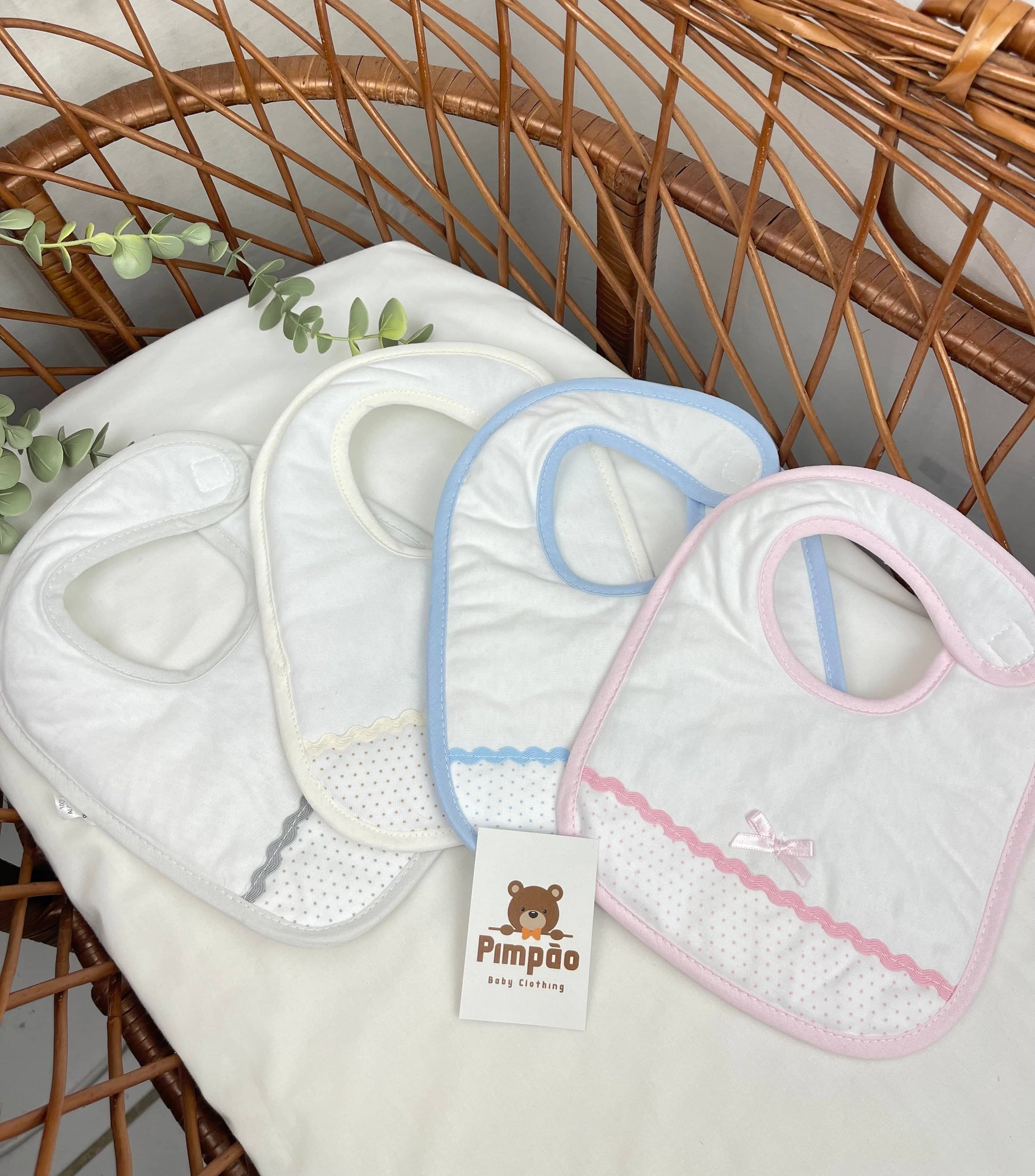 Babete - bolinhas - Pimpão Baby Clothing