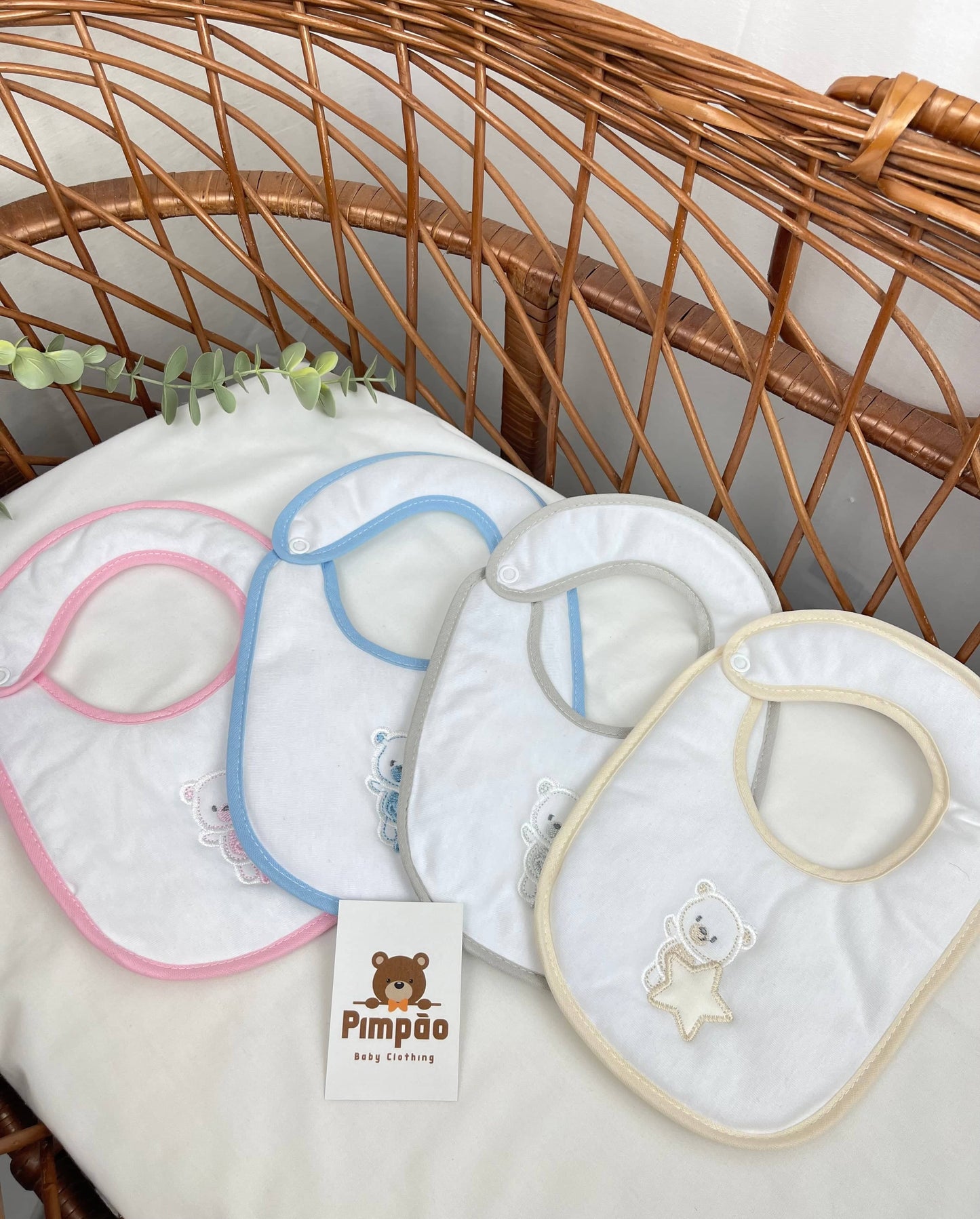 Babete - estrelinha - Pimpão Baby Clothing