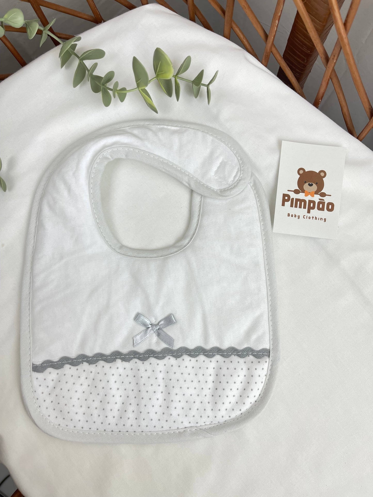 Babete - bolinhas - Pimpão Baby Clothing