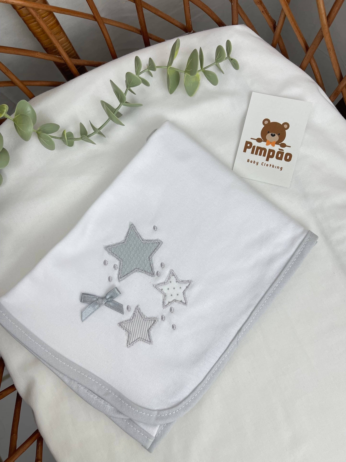 Fralda de pano - estrelinhas - Pimpão Baby Clothing