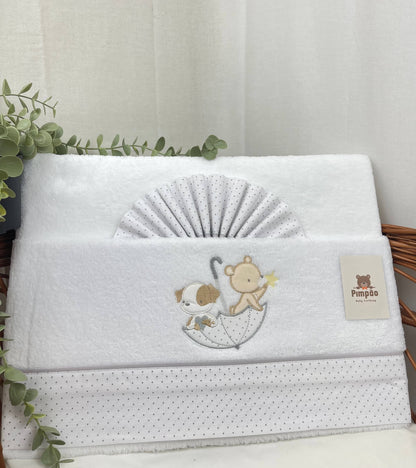 Lençóis de coralina - cama de grades - Pimpão Baby Clothing