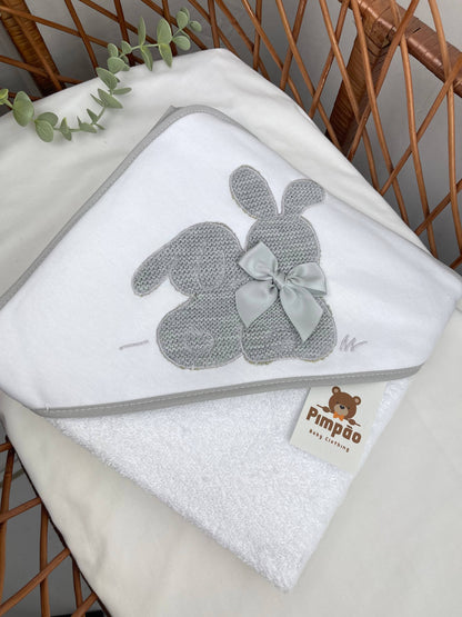 Toalha de banho - coelhinhos - Pimpão Baby Clothing