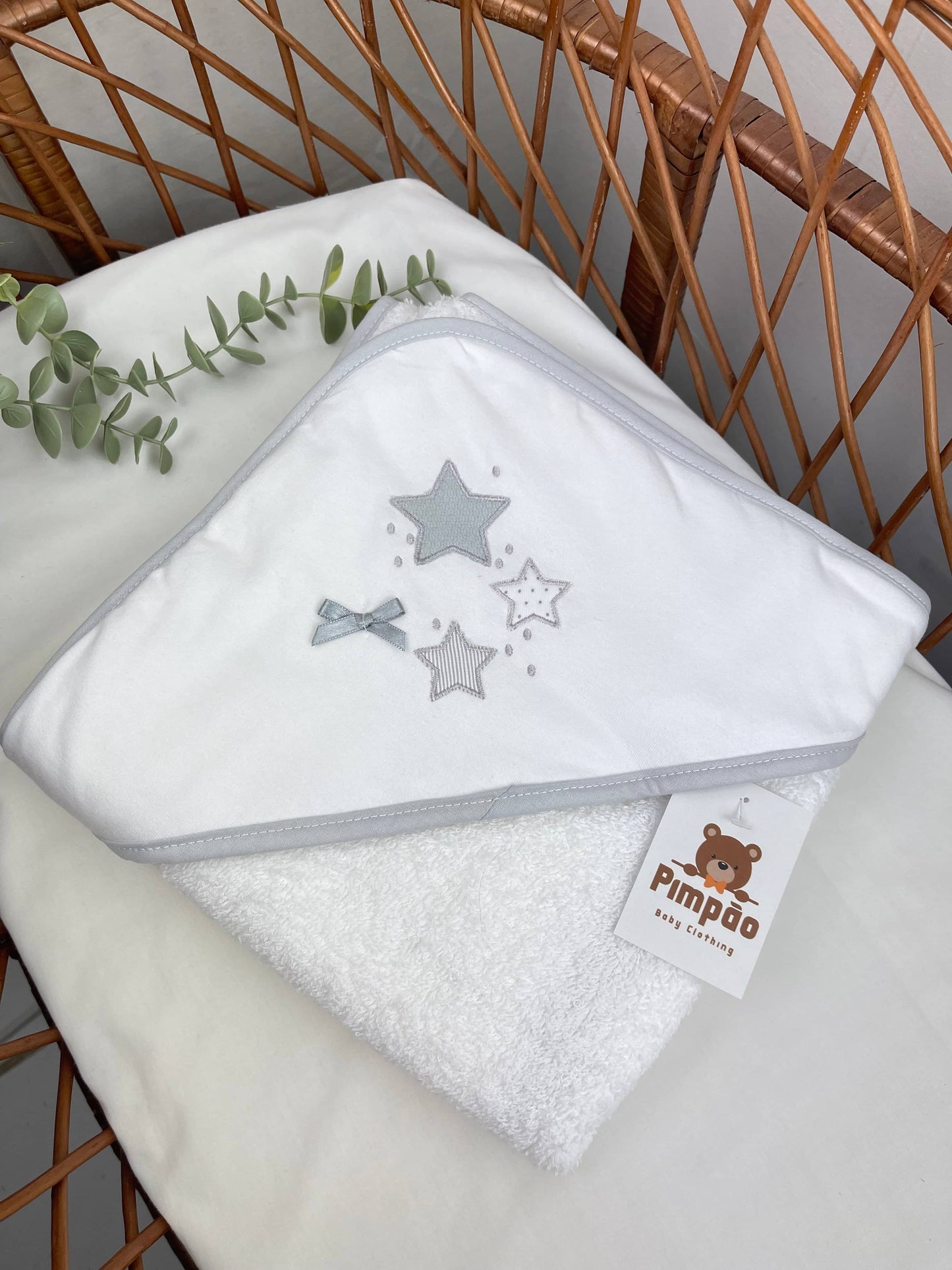 Toalha de banho - estrelinhas - Pimpão Baby Clothing