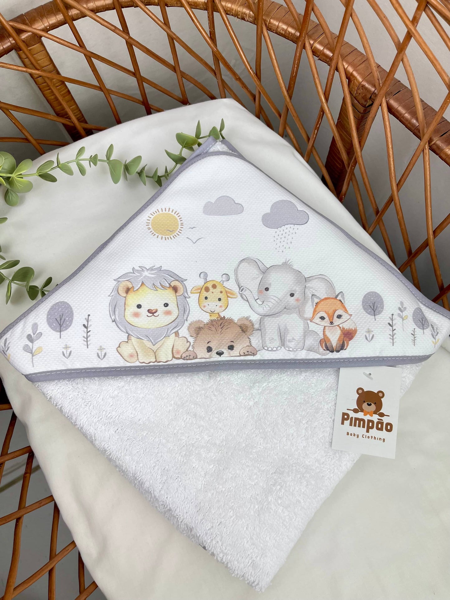 Toalha de banho - selva - Pimpão Baby Clothing