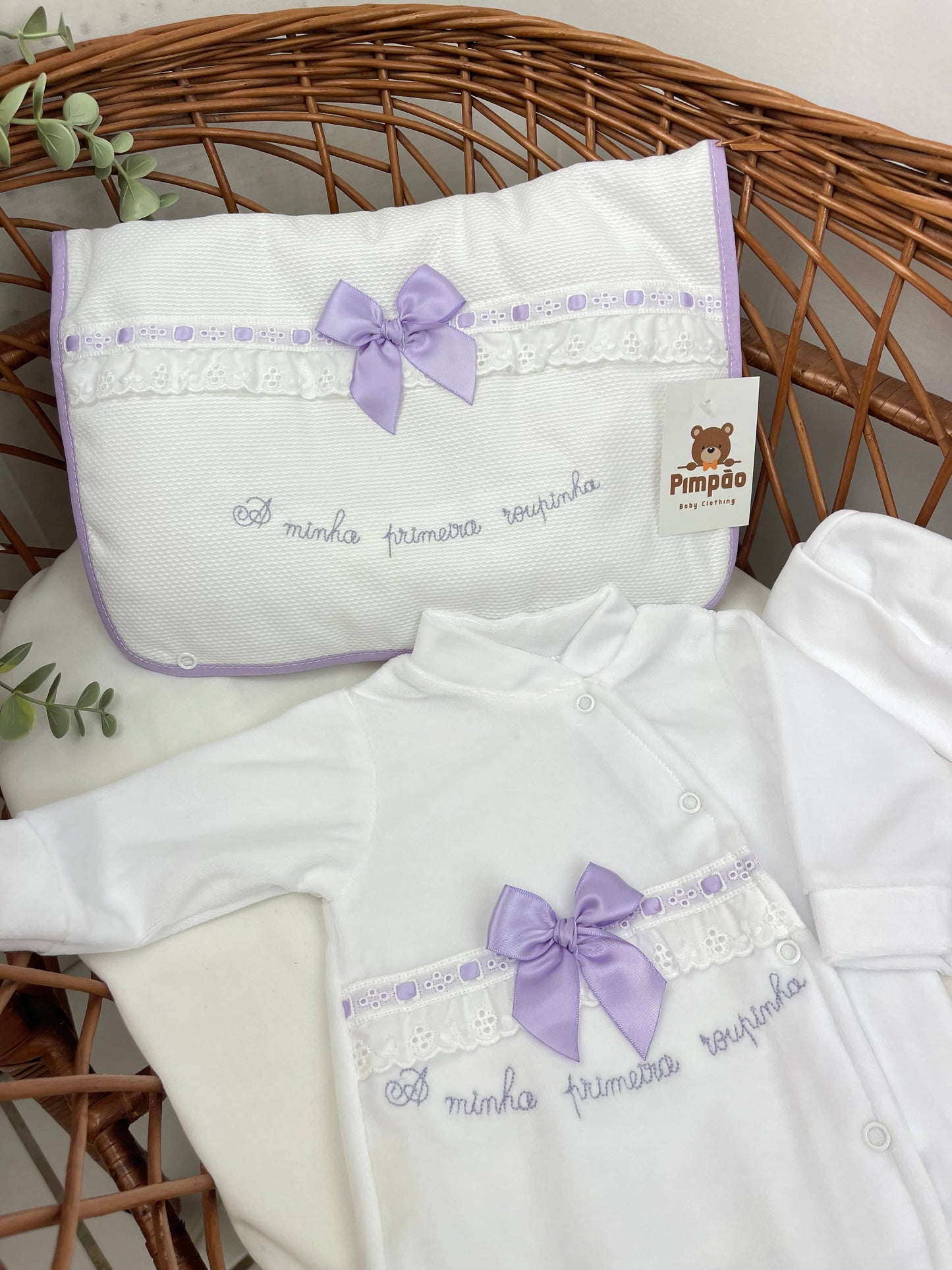 Pimpão Baby Clothing Conjuntos de primeira roupa Conjunto “A minha primeira roupinha”