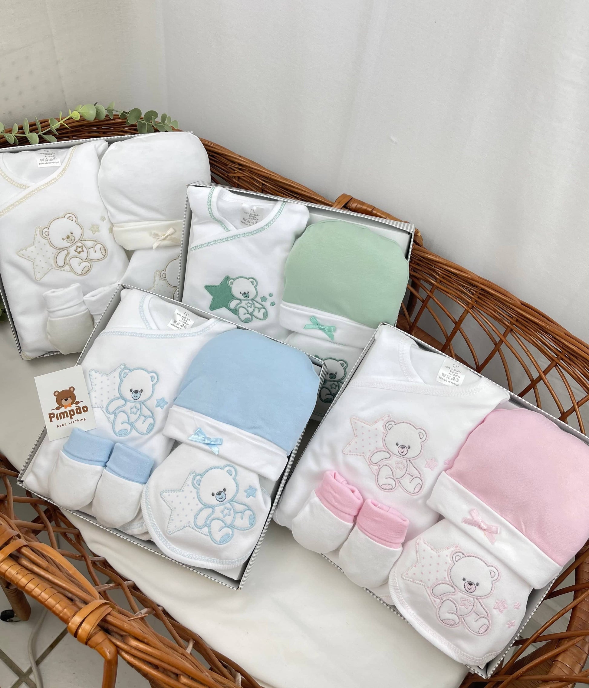 Pimpão Baby Clothing Conjunto de interiores Conjunto de Interiores - Primeiros Dias