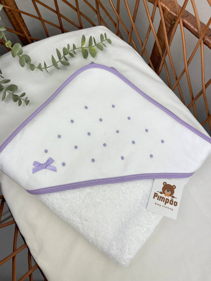 Toalha de banho - bolinhas - Pimpão Baby Clothing