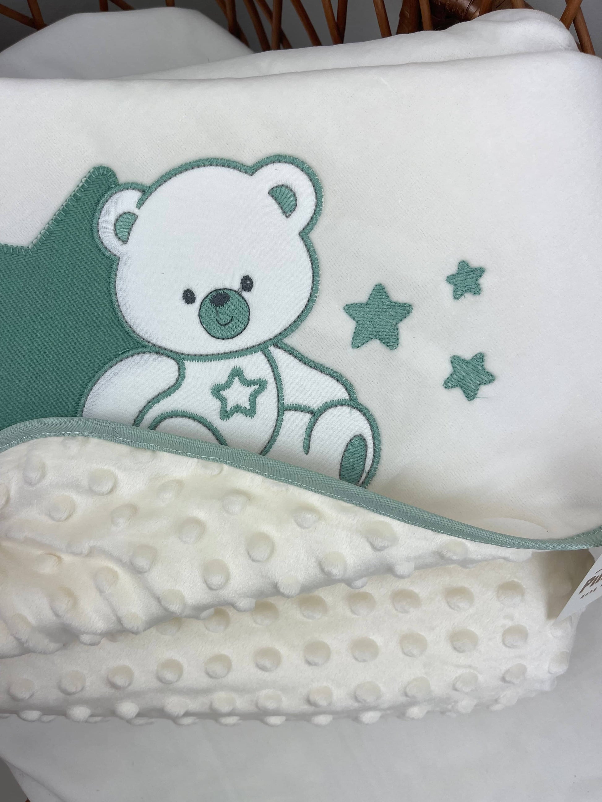 Pimpão Baby Clothing Mantas Manta polar - urso e estrelinha