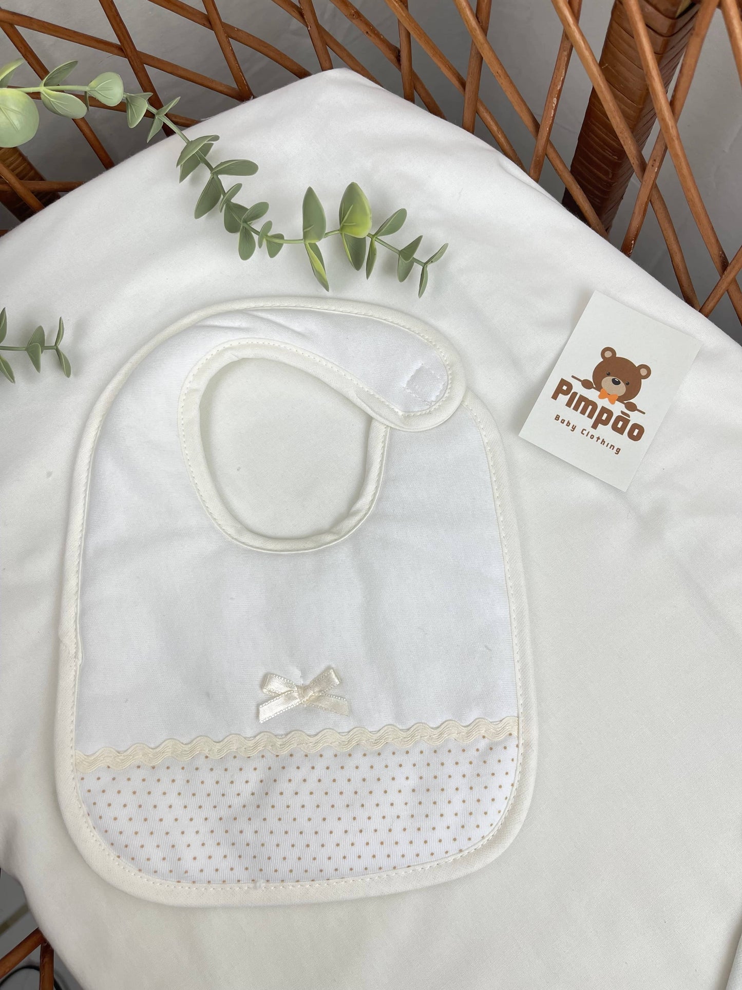 Babete - bolinhas - Pimpão Baby Clothing