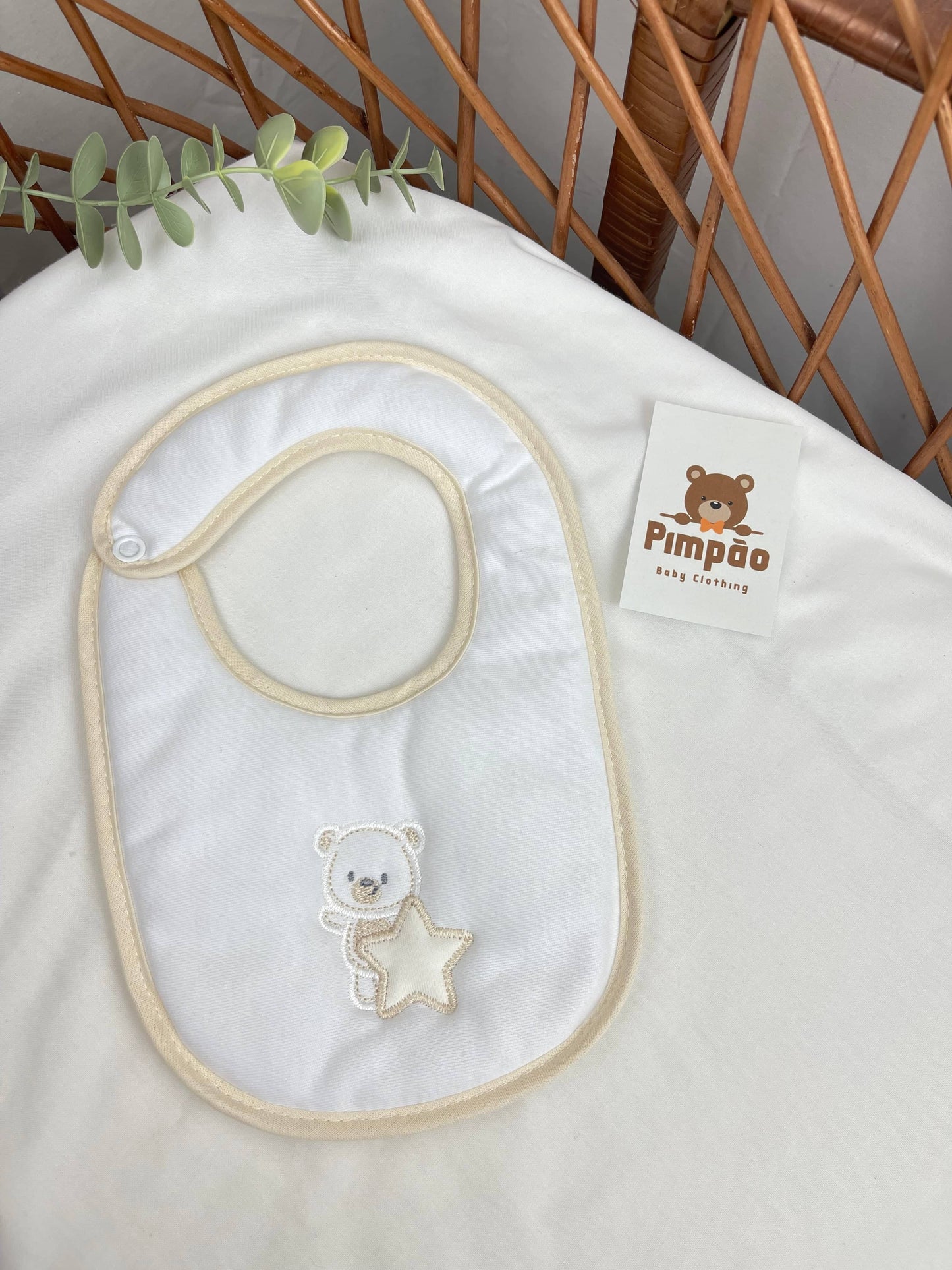 Babete - estrelinha - Pimpão Baby Clothing