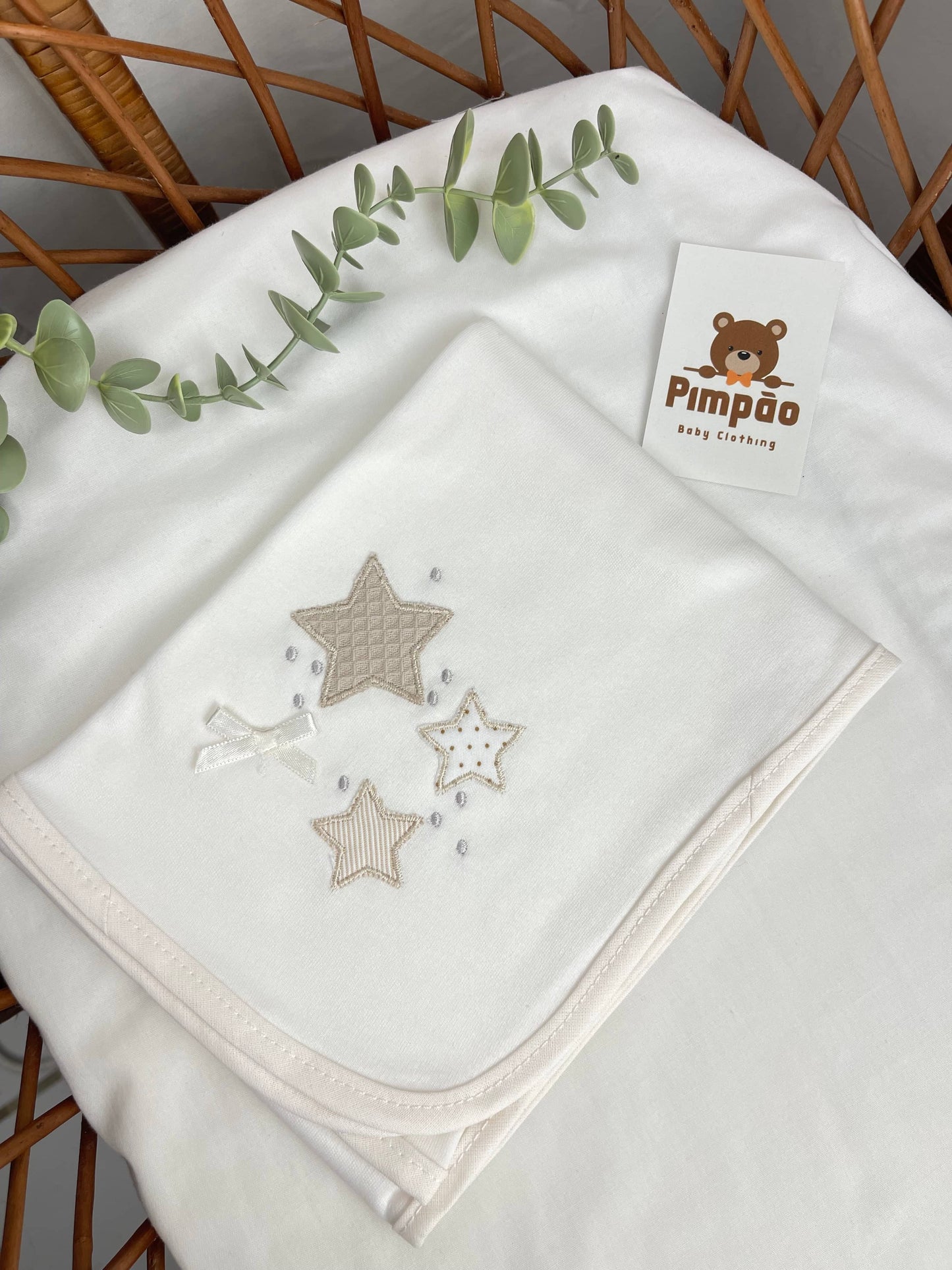 Fralda de pano - estrelinhas - Pimpão Baby Clothing