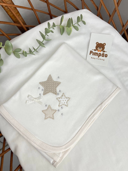 Fralda de pano - estrelinhas - Pimpão Baby Clothing