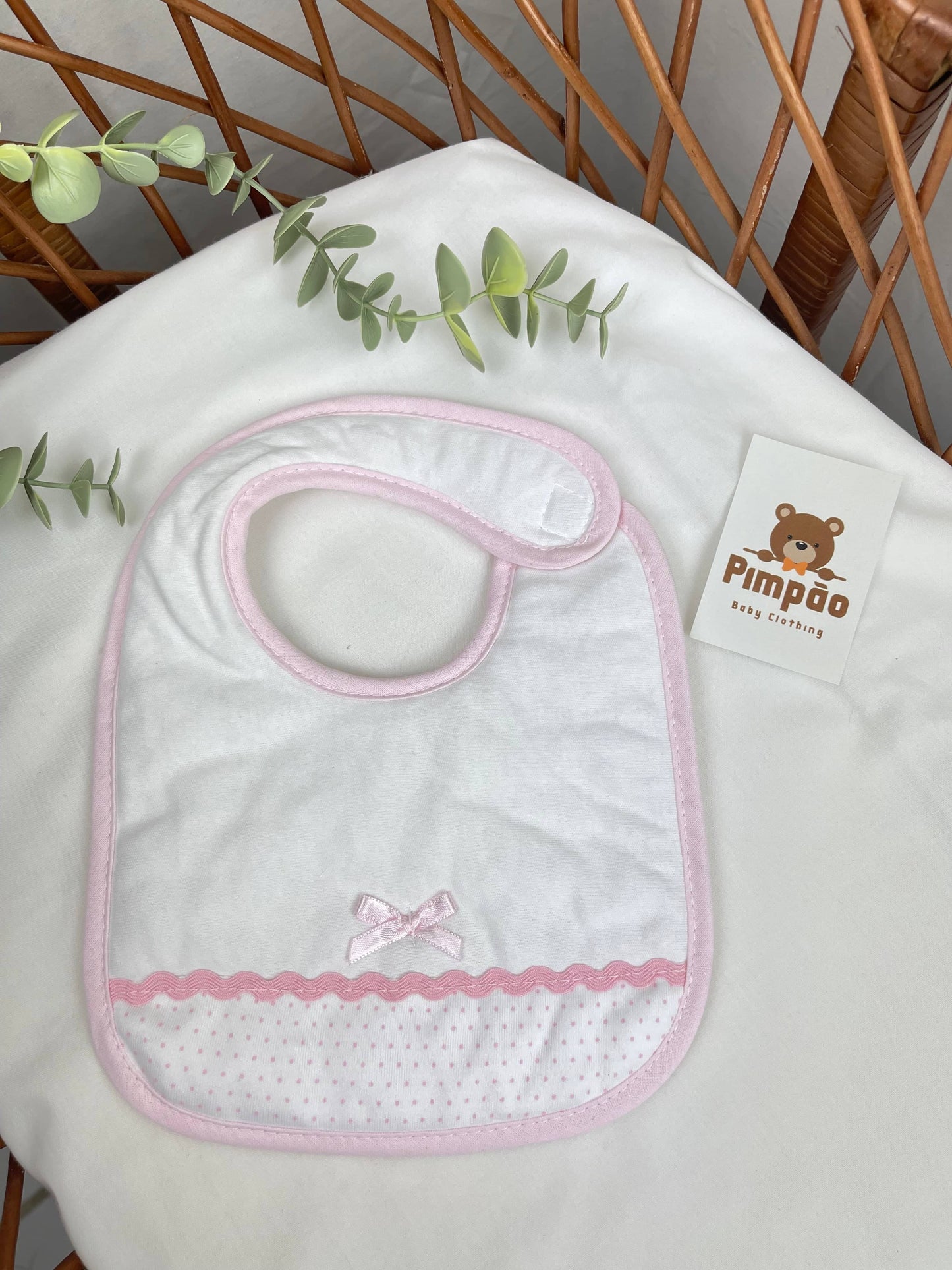 Babete - bolinhas - Pimpão Baby Clothing