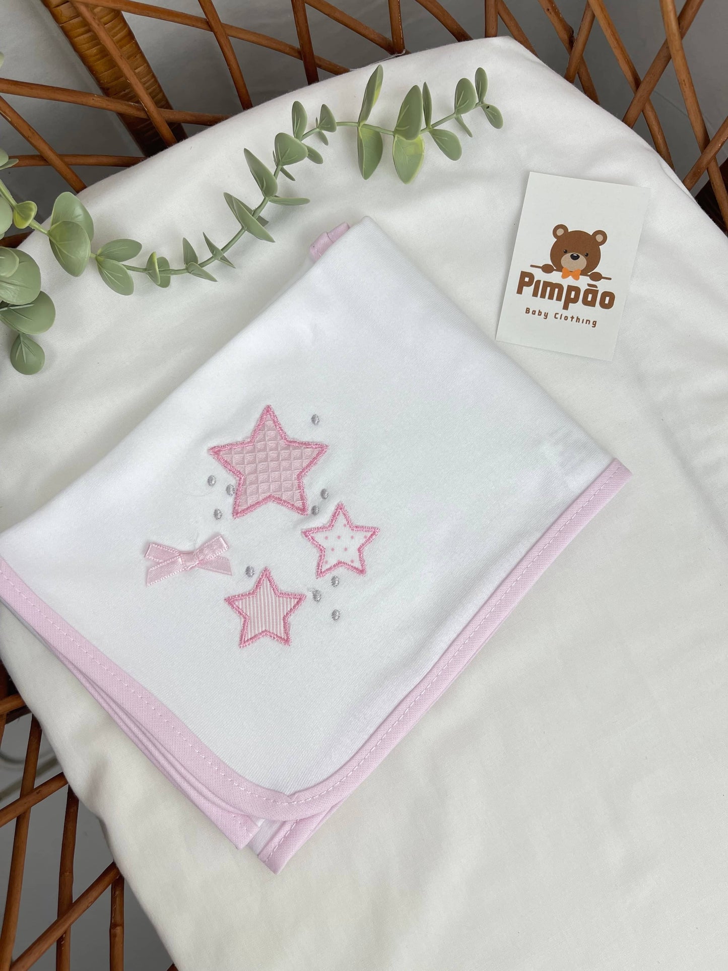 Fralda de pano - estrelinhas - Pimpão Baby Clothing
