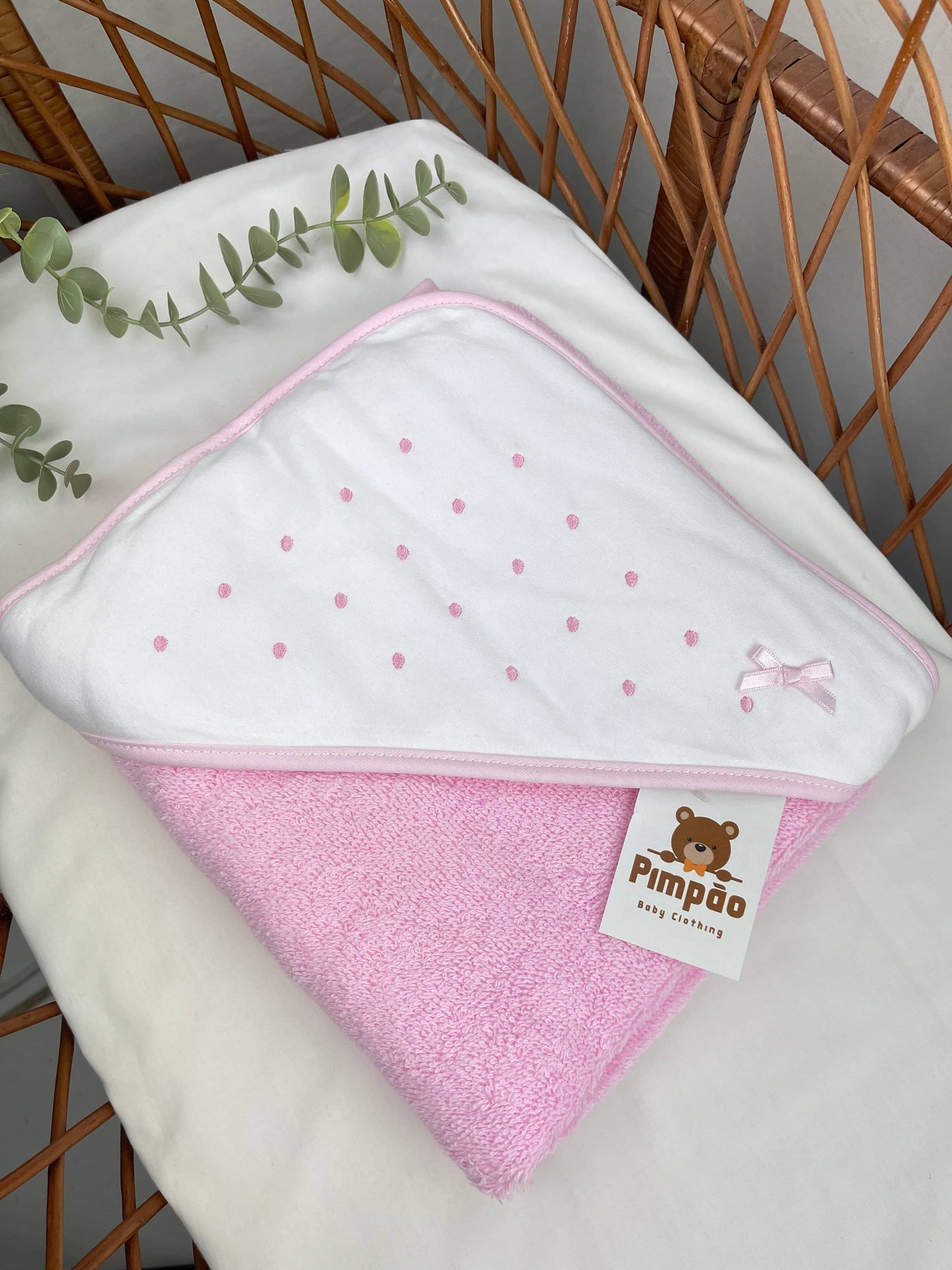 Toalha de banho - bolinhas - Pimpão Baby Clothing