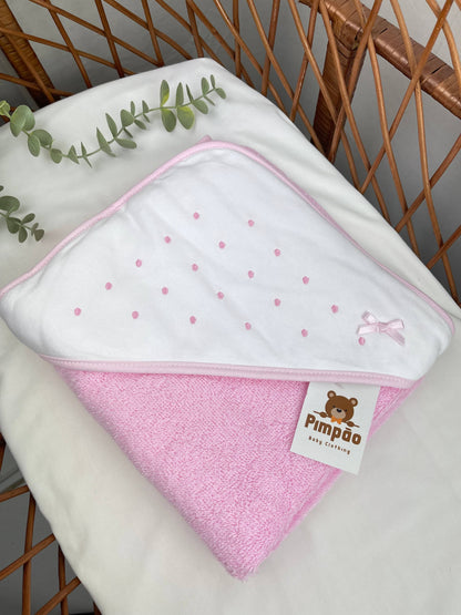 Toalha de banho - bolinhas - Pimpão Baby Clothing