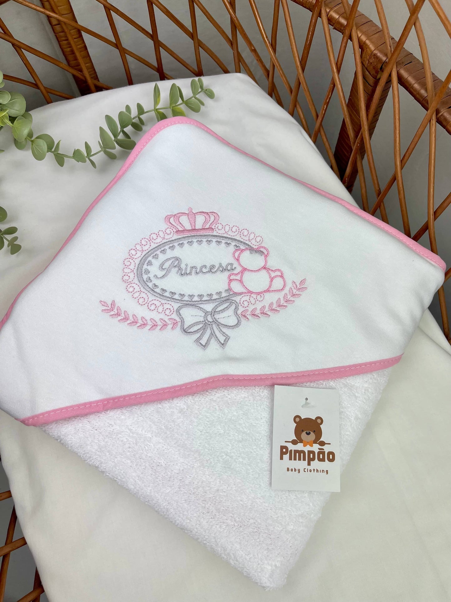 Toalha de banho - princesa - Pimpão Baby Clothing