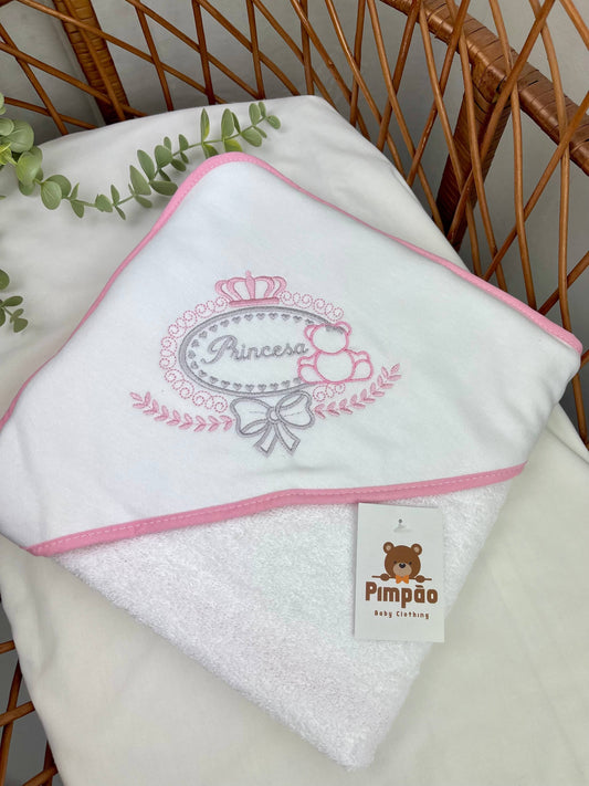 Toalha de banho - princesa - Pimpão Baby Clothing