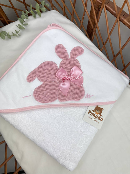 Toalha de banho - coelhinhos - Pimpão Baby Clothing