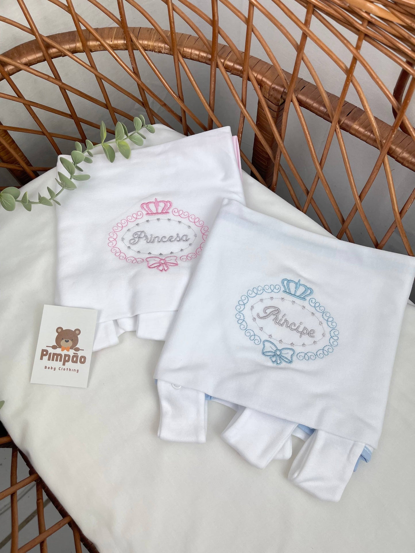 Tapa-ovo - príncipe e princesa - Pimpão Baby Clothing