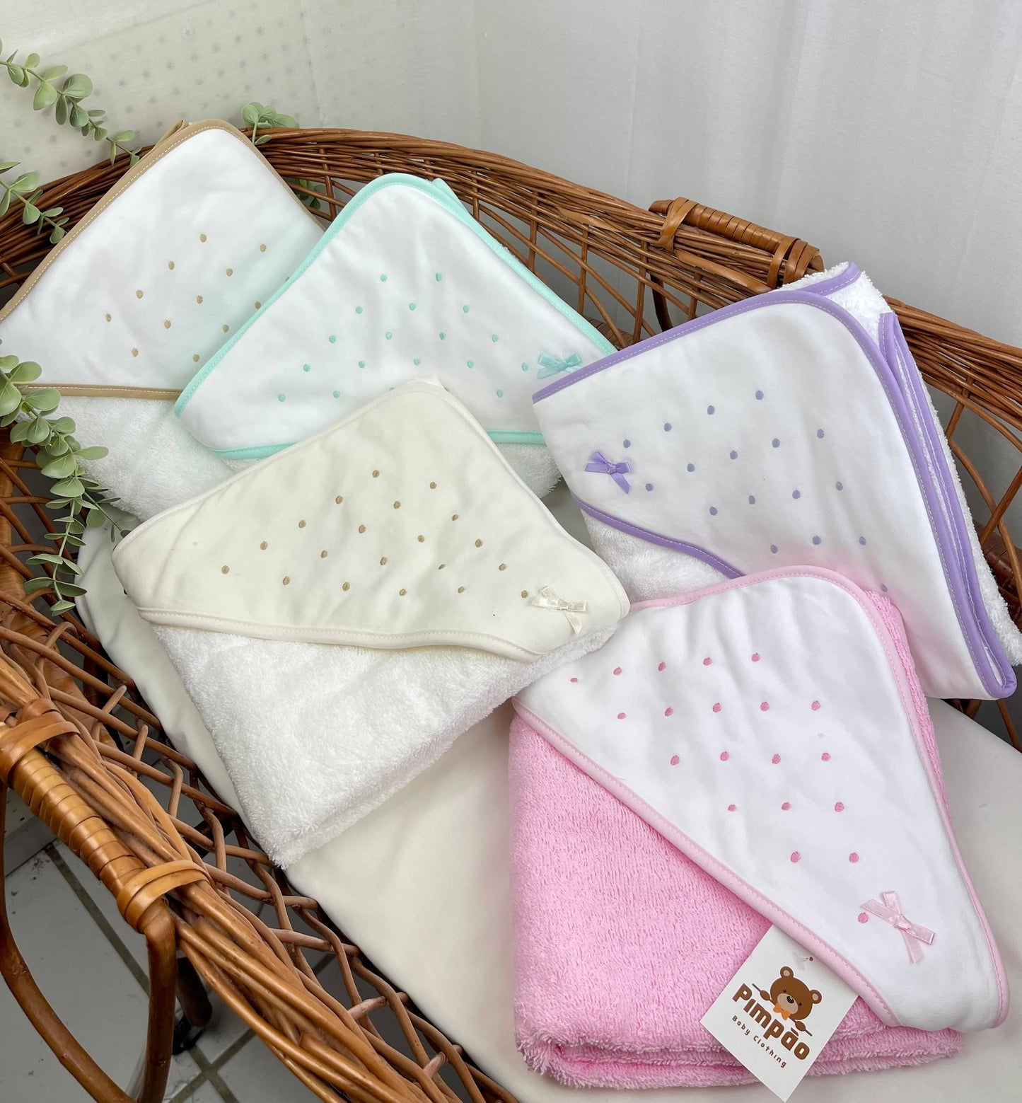 Toalha de banho - bolinhas - Pimpão Baby Clothing