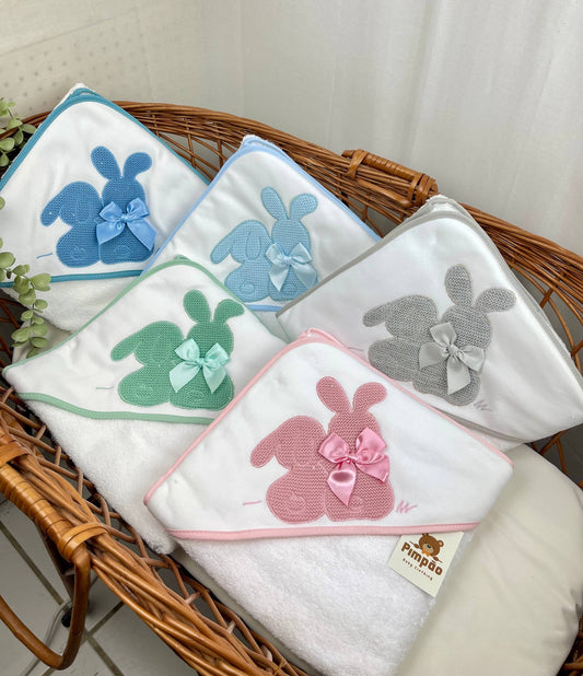 Toalha de banho - coelhinhos - Pimpão Baby Clothing