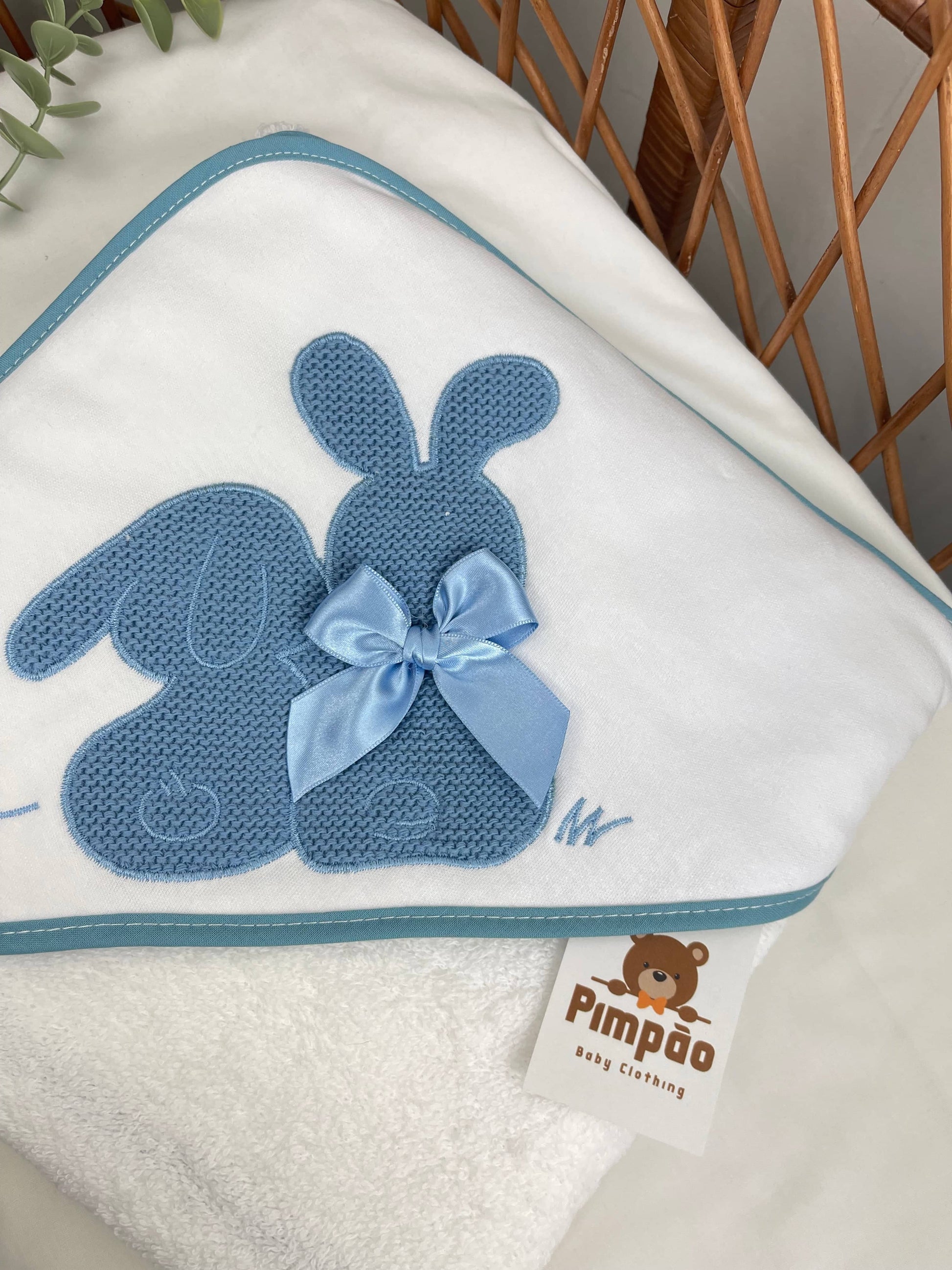 Toalha de banho - coelhinhos - Pimpão Baby Clothing