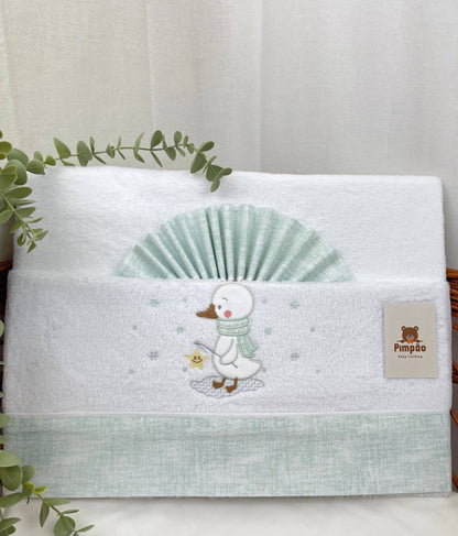 Lençóis de coralina - cama de grades - Pimpão Baby Clothing