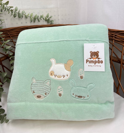 Manta polar - animais - Pimpão Baby Clothing